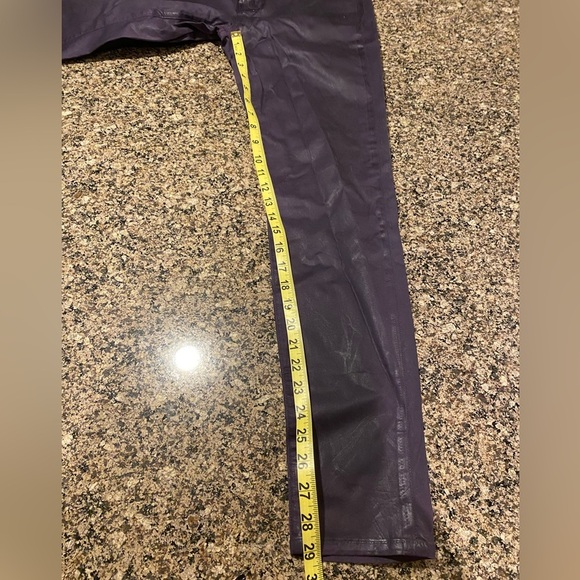 JBrand Signature Super Skinny 5-pocket leather-look Women's Purple Jeans Size 29 - Picture 11 of 13